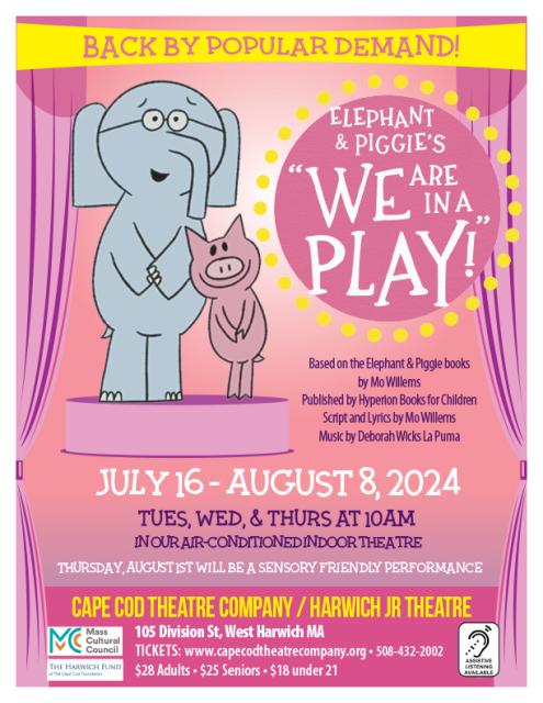 Elephant & Piggie's "We Are In A Play!" poster