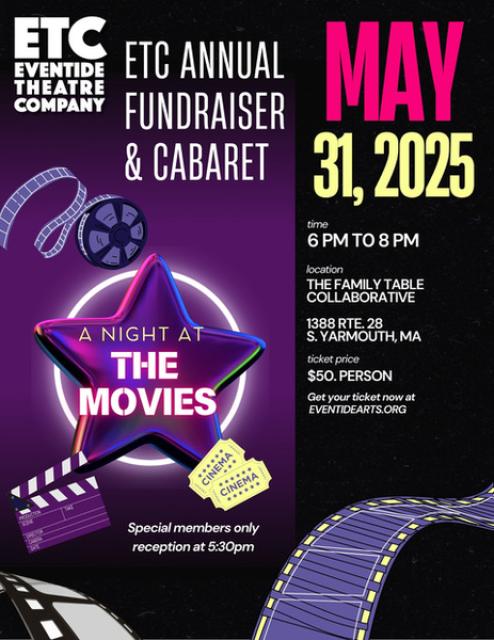 Fundraiser & Cabaret 2025 A Night At The Movies poster