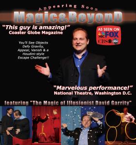 2025 Playhouse Palooza July 9 Magic&Beyond With Illusionist David Garrity poster